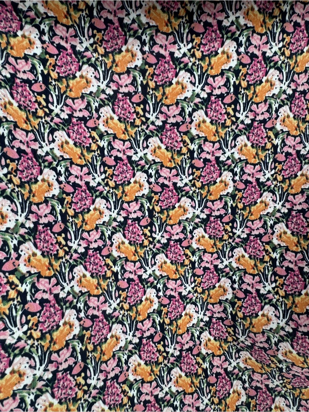 Nwt Roolee Dainty Floral Ruffle Peter Pan Collar Button V-Neck Puff Blouse Small — image 4 of 8